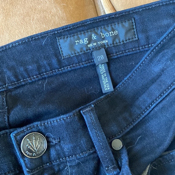 RAG AND BONE black straight leg jean size 28 - Picture 2 of 4